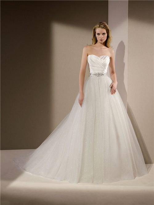 Amazing Satin And Tulle Wedding Dress  Check it out now 