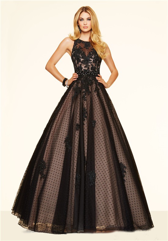 black lace bridesmaid dress