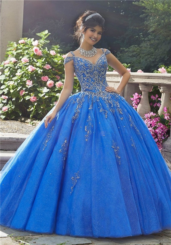 Off-The-Shoulder Ball Gown Quinceanera Formal Dresses 